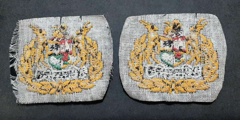 Border War: 1980s SADF - Warrant Officer Class I Step-Out Embroidered Rank Insignia (x2).