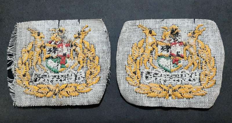 Border War: 1980s SADF - Warrant Officer Class I Step-Out Embroidered Rank Insignia (x2).