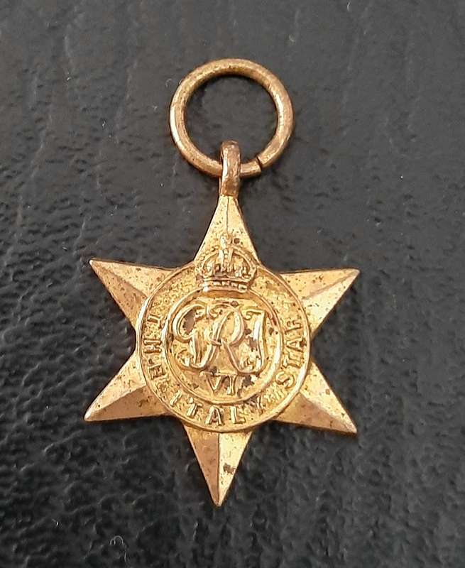 WW2 : Miniature Italy Star Campaign Medal (No Ribbon).