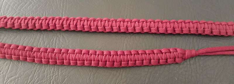 RARE: 1980s Border War - SAMS Instructor's Woven Crimson Paracord Lanyard (80cm).