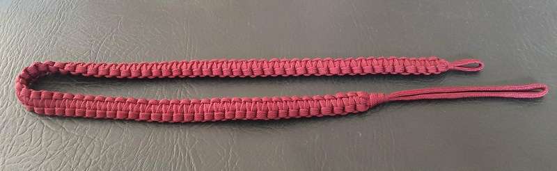 RARE: 1980s Border War - SAMS Instructor's Woven Crimson Paracord Lanyard (80cm).
