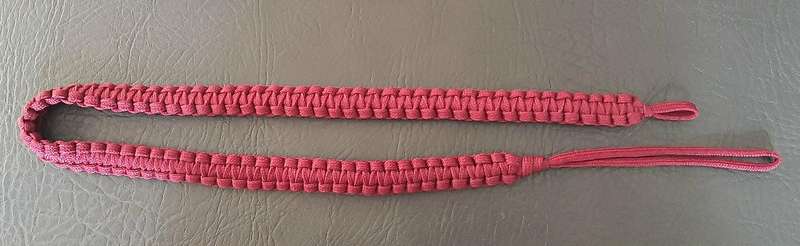 RARE: 1980s Border War - SAMS Instructor's Woven Crimson Paracord Lanyard (80cm).