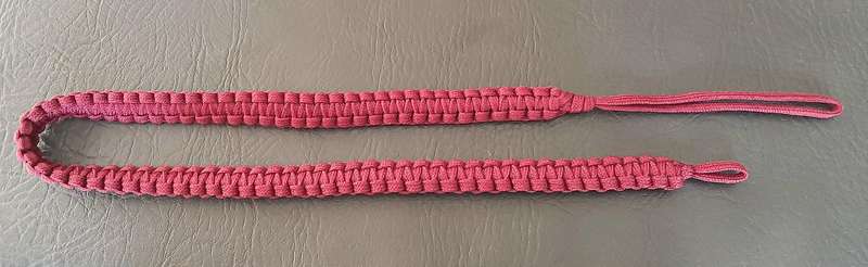 RARE: 1980s Border War - SAMS Instructor's Woven Crimson Paracord Lanyard (80cm).