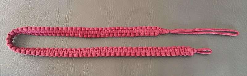 RARE: 1980s Border War - SAMS Instructor's Woven Crimson Paracord Lanyard (80cm).
