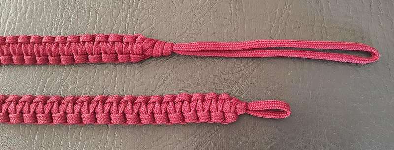 RARE: 1980s Border War - SAMS Instructor's Woven Crimson Paracord Lanyard (80cm).