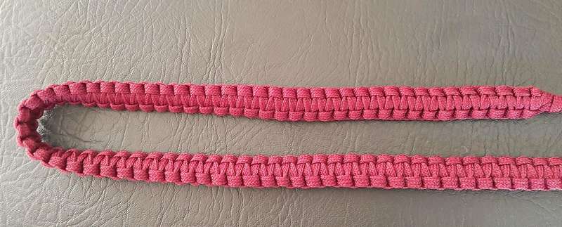 RARE: 1980s Border War - SAMS Instructor's Woven Crimson Paracord Lanyard (80cm).