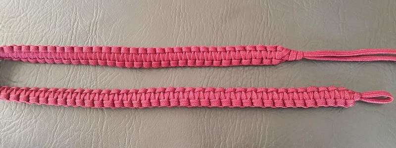RARE: 1980s Border War - SAMS Instructor's Woven Crimson Paracord Lanyard (80cm).