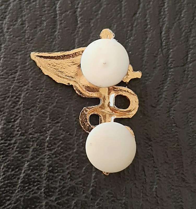 RARE: 1980s / 1990s SAMS 'Recce' 7 Medical Batt. Metal Operator's Badge w/ Pins .