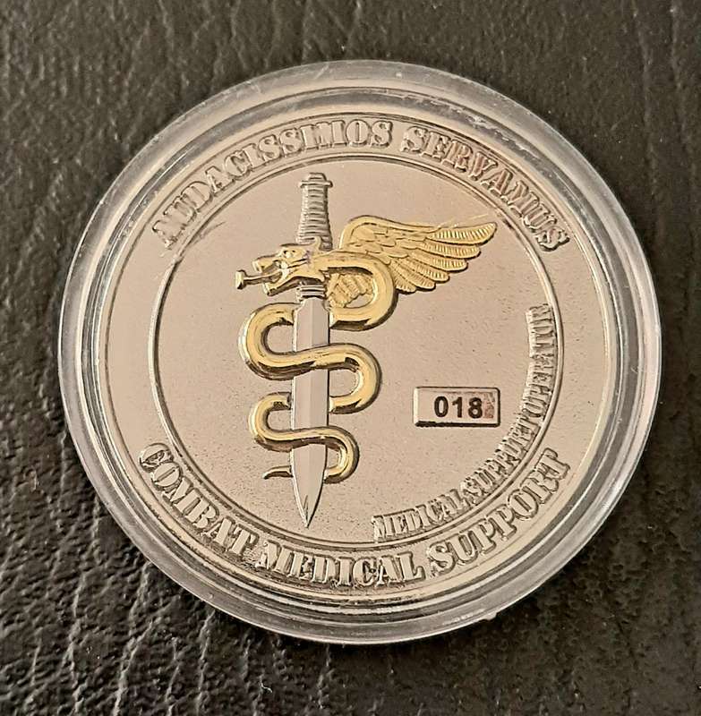 RARE: SAMS  7 Medical Battalion Special Forces Medic Operator Numbered Commemorative Medallion (XF+)