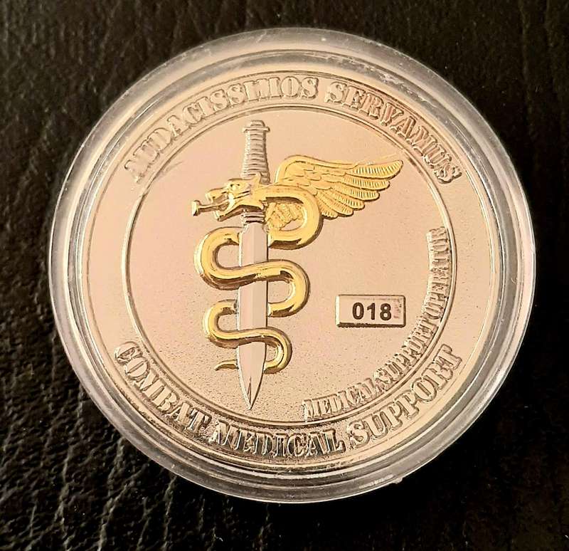 RARE: SAMS  7 Medical Battalion Special Forces Medic Operator Numbered Commemorative Medallion (XF+)