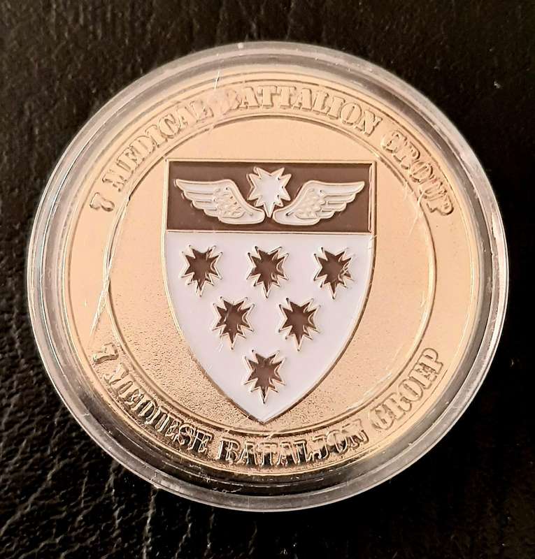 RARE: SAMS  7 Medical Battalion Special Forces Medic Operator Numbered Commemorative Medallion (XF+)