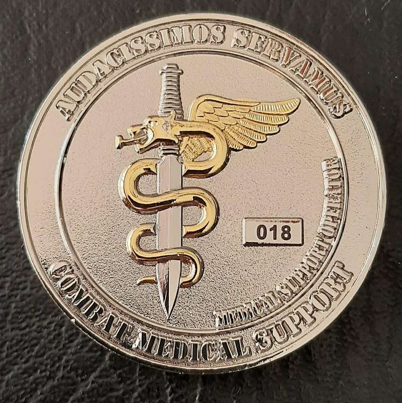 RARE: SAMS  7 Medical Battalion Special Forces Medic Operator Numbered Commemorative Medallion (XF+)