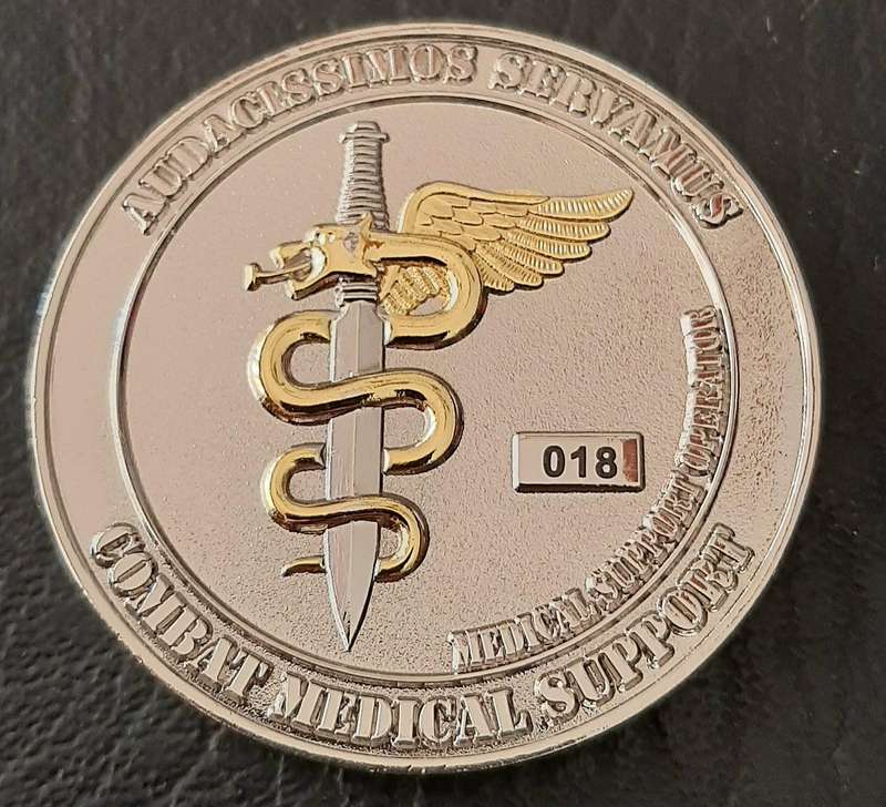 RARE: SAMS  7 Medical Battalion Special Forces Medic Operator Numbered Commemorative Medallion (XF+)