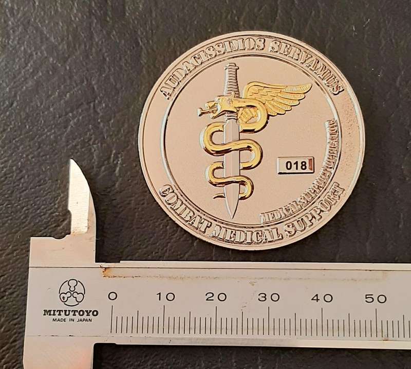 RARE: SAMS  7 Medical Battalion Special Forces Medic Operator Numbered Commemorative Medallion (XF+)