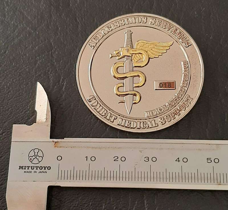 RARE: SAMS  7 Medical Battalion Special Forces Medic Operator Numbered Commemorative Medallion (XF+)