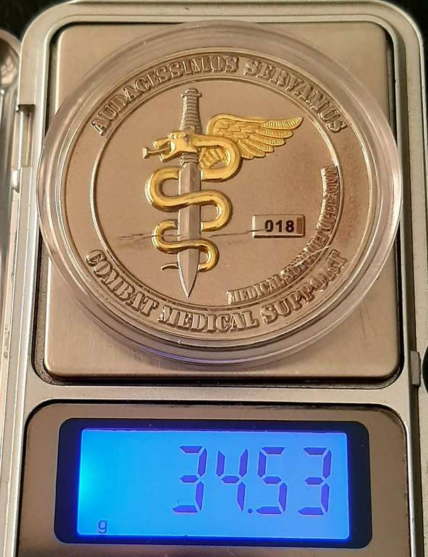 RARE: SAMS  7 Medical Battalion Special Forces Medic Operator Numbered Commemorative Medallion (XF+)