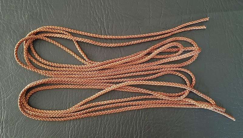 Border War: 1980s SADF Nutria Nylon Woven Shelter Chord Ties x2 (1.89m). #1