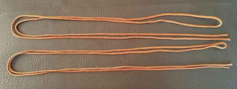 Border War: 1980s SADF Nutria Nylon Woven Shelter Chord Ties x2 (1.89m). #1