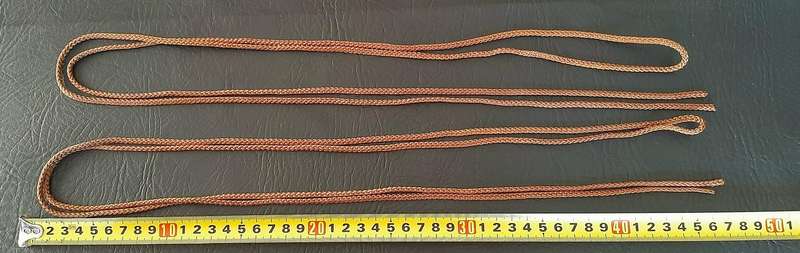 Border War: 1980s SADF Nutria Nylon Woven Shelter Chord Ties x2 (1.89m). #1