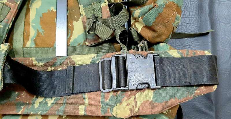 RARE: 1980s SADF Border War-32 Battalion Camouflage Rucksack w/ Integral Straps & Lightweight Frame.