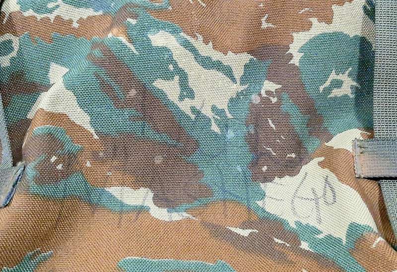 RARE: 1980s SADF Border War-32 Battalion Camouflage Rucksack w/ Integral Straps & Lightweight Frame.