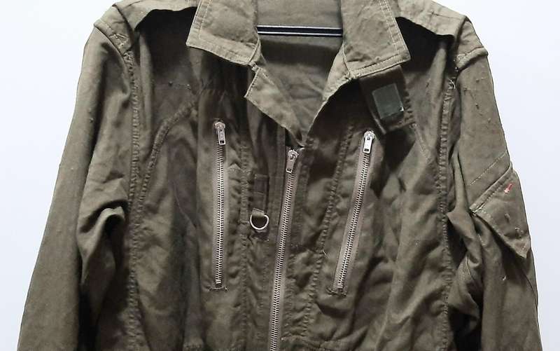 RARE: 1980s Border War- SA Air Force Olive Green Helicopter Pilot's Flightsuit w/ Fittings(Medium).