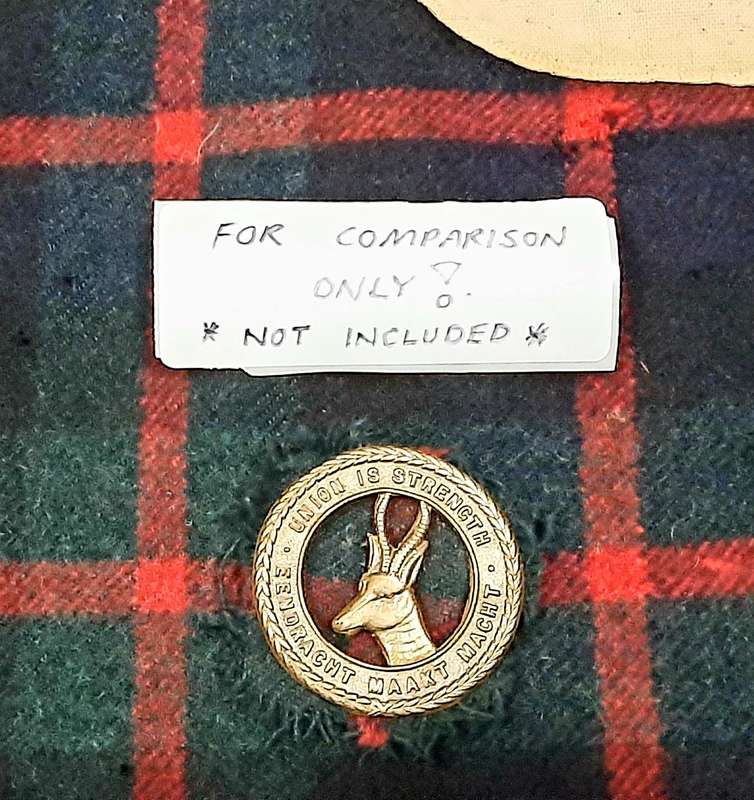 RARE: WW1 / WW2 UDF 4th SA Infantry Regt. 'Murray of Athol' Tartan Kilt ( Complete).