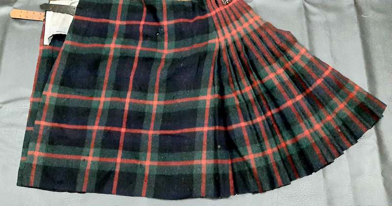 RARE: WW1 / WW2 UDF 4th SA Infantry Regt. 'Murray of Athol' Tartan Kilt ( Complete).