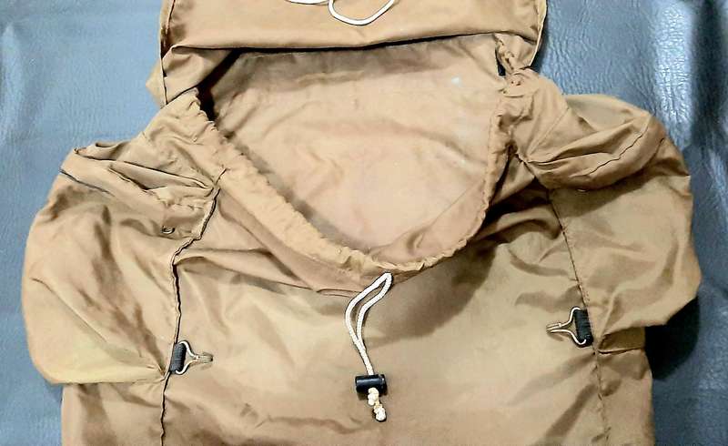 RARE: 1980s Border War - SADF 44 Para. Brigade Pathfinder / 'Recce' Nutria Rucksack Expansion Bag.