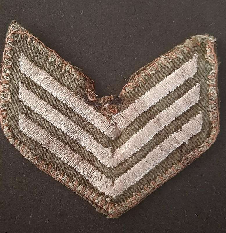 Rhodesian Bush War:1970s Rhodesian Army TypeII Flash & Camouflage Sergeants Rank Insignia  ( 2x Pcs)