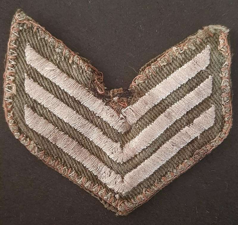 Rhodesian Bush War:1970s Rhodesian Army TypeII Flash & Camouflage Sergeants Rank Insignia  ( 2x Pcs)