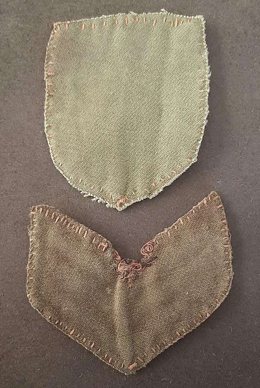 Rhodesian Bush War:1970s Rhodesian Army TypeII Flash & Camouflage Sergeants Rank Insignia  ( 2x Pcs)
