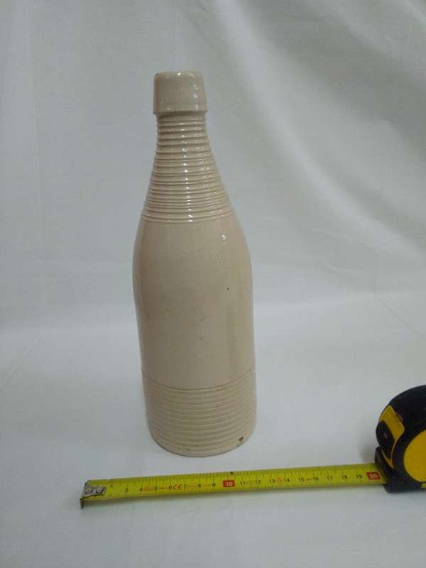 Early 1900`s Vintage Evergreen Ammonia Bottle Manufactured By The Parozone Company Glasgow