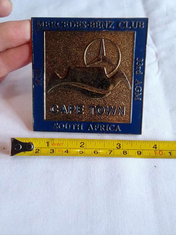 Mercedes -Benz Club 2018 Of SA Cape Town 33rd AGM Badge - Good Condition