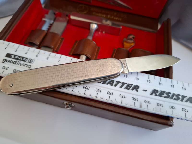 Rich.A.Herder Solingen Auto Scholz and Co Mercedes Muliti Tool Set in Leather Case - Great Condition
