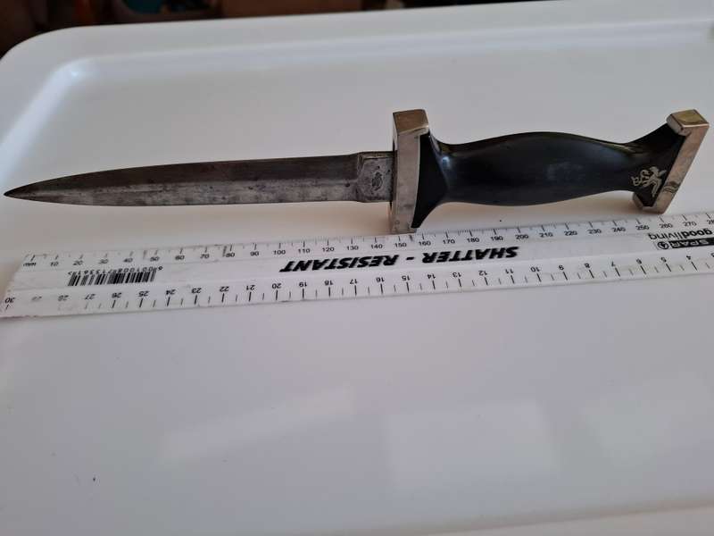 Rare Replica ERN Solingen German WW2 Dagger Fighting Knife - No Sheath