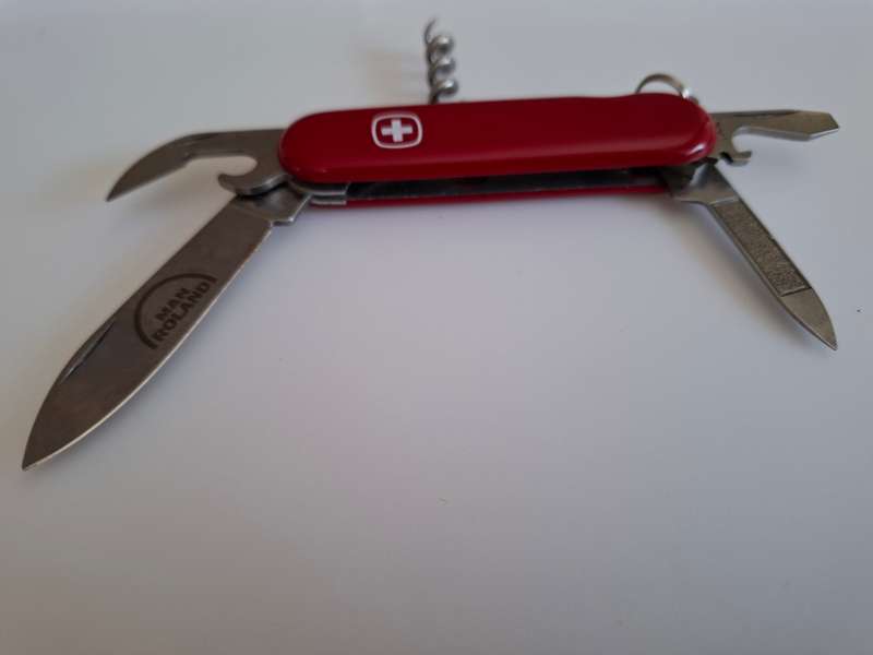 Wenger Delemont Stainless Multi Fuction Pocket Knife made in Switerland in Good Condition