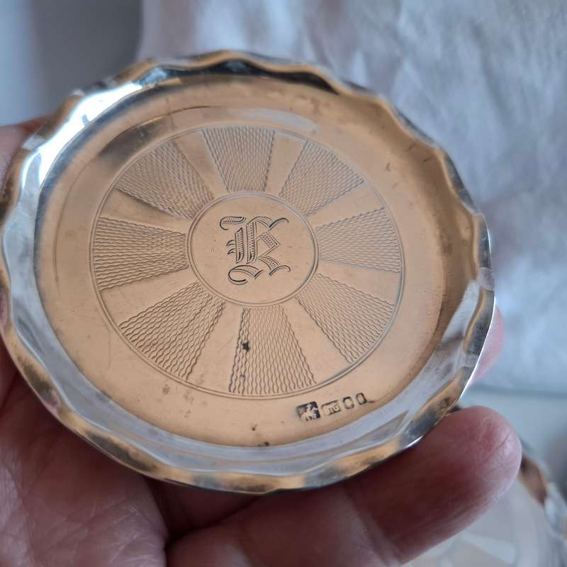 Stunning Set of South African Sterling Silver(925) Drinks Coasters-Total 206 grams in good Condition