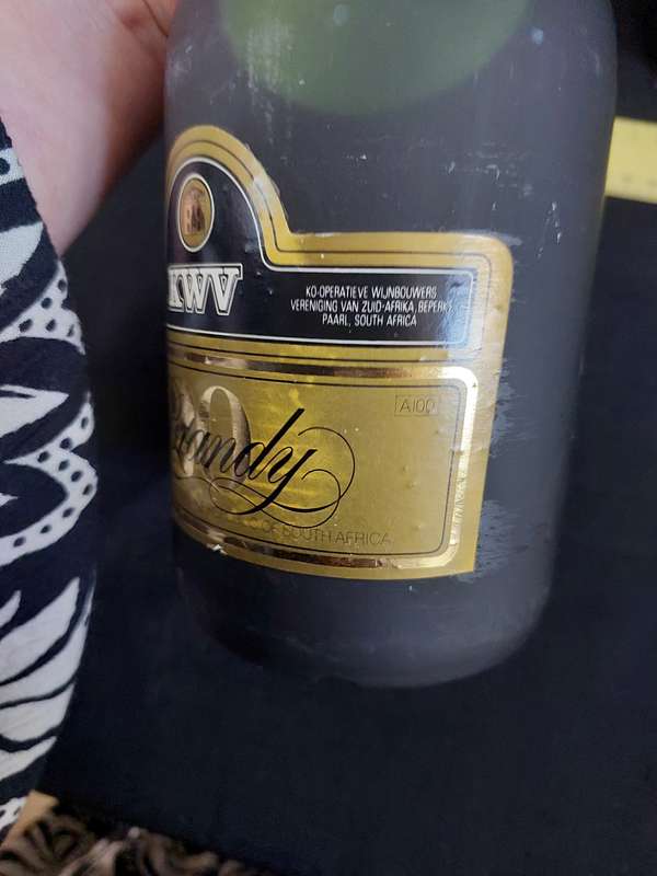 Vintage KWV Aged Twenty years Brandy -750ml- Sealed - Good Condition