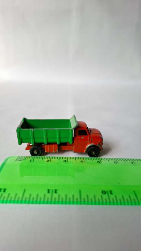 Vintage Lone Star Tuf-Tots (1969-1980) Diecast Orange and Green Construction Truck - Good Condition