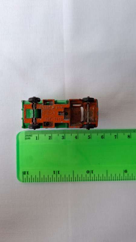 Vintage Lone Star Tuf-Tots (1969-1980) Diecast Orange and Green Construction Truck - Good Condition