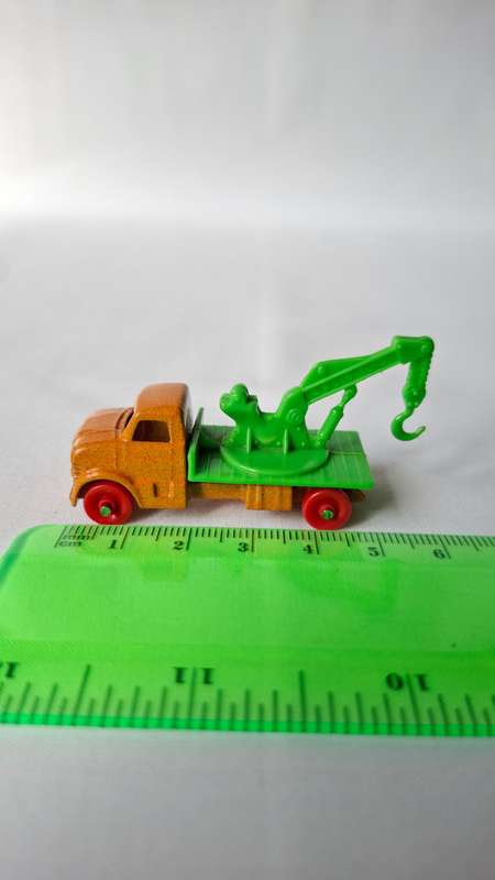 Vintage Lone Star Tuf-Tots (1969-1980) Diecast Yellow and Green Tow Truck - Good Condition
