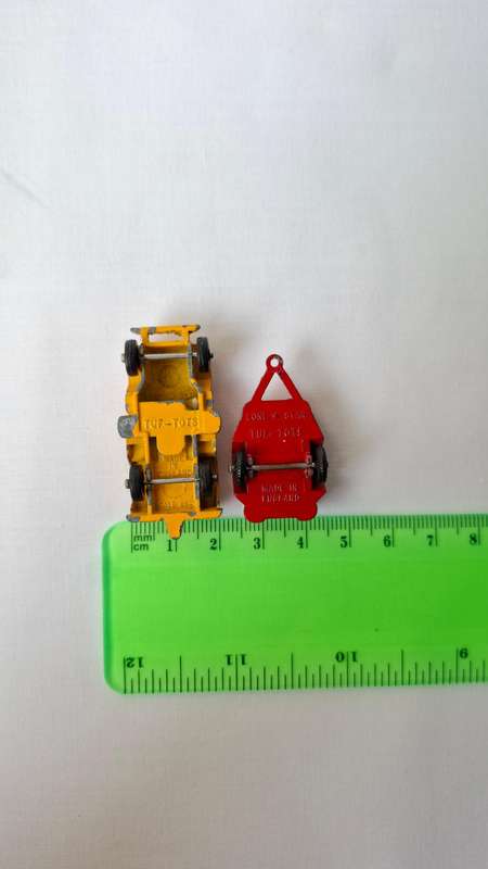 Vintage Lone Star Tuf-Tots (1969-1980) Diecast Yellow Jeep and Red Trailer - Good Condition