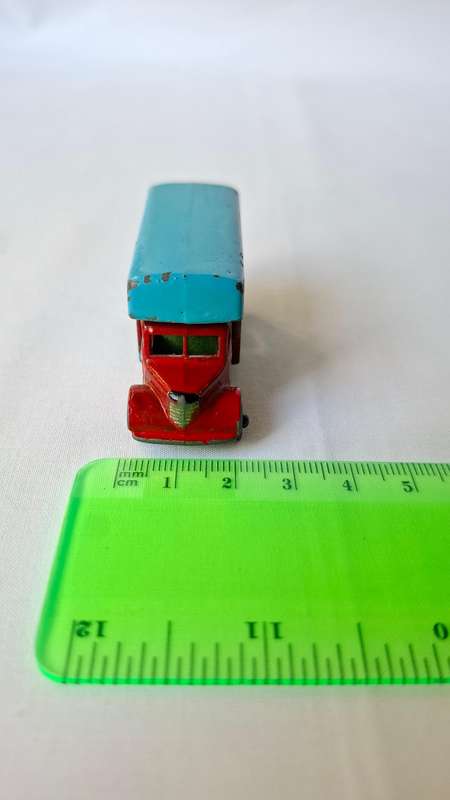 Vintage Lesney Diecast No. 17 Bedford Removal Van - Repainted But In Good Condition