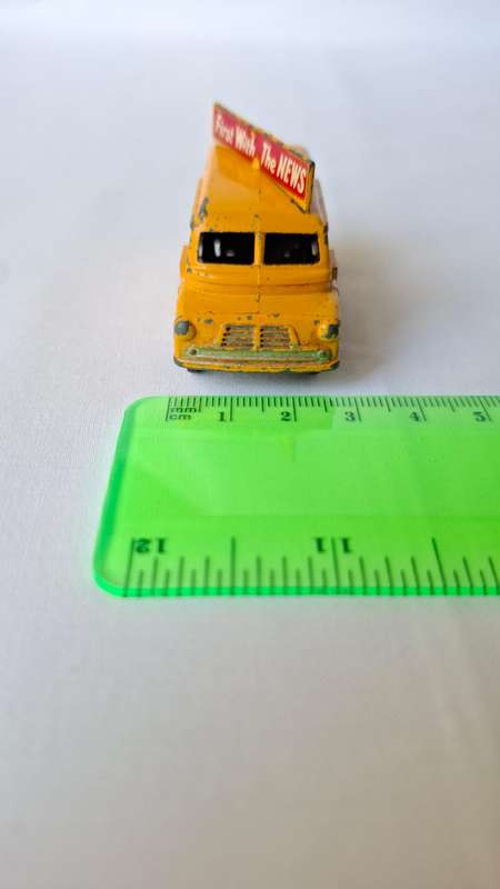 Vintage Lesney Diecast 42A Bedford Evening News Van - Good Condition