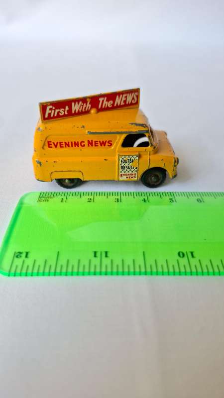 Vintage Lesney Diecast 42A Bedford Evening News Van - Good Condition