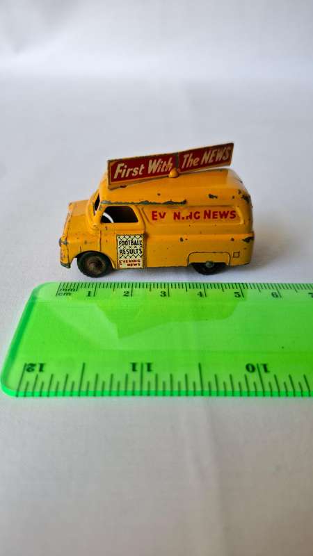 Vintage Lesney Diecast 42A Bedford Evening News Van - Good Condition