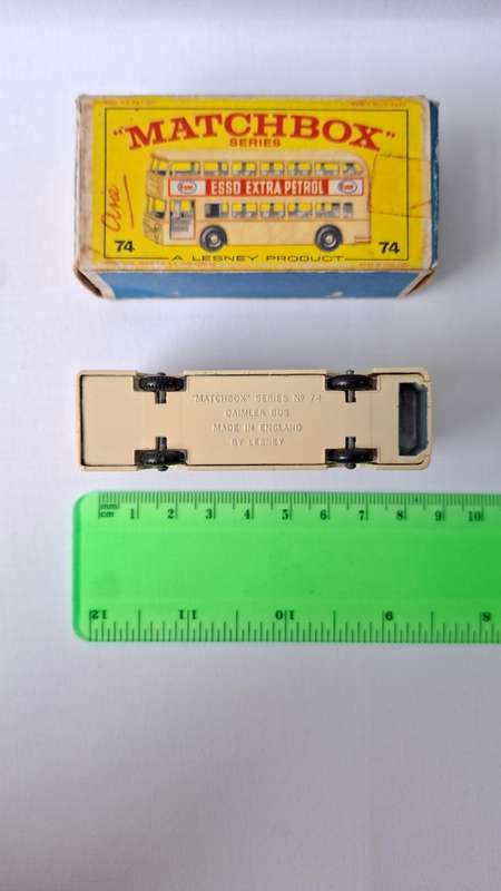 Vintage Matchbox Diecast No.74 "Daimler Bus EssoPetrol Version" Made By Lesney - Excellent Condition