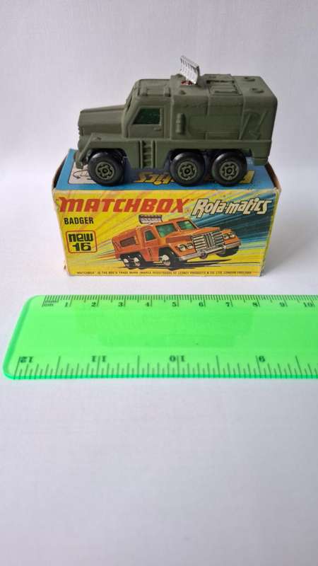 Vintage Matchbox Diecast No.16 "Badger Rolamatics Radar Truck" Made By Lesney - Excellent Condition