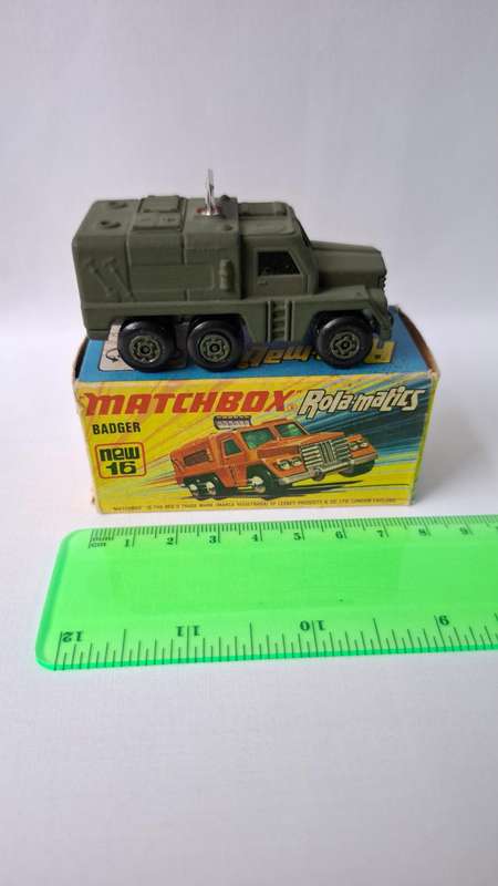 Vintage Matchbox Diecast No.16 "Badger Rolamatics Radar Truck" Made By Lesney - Excellent Condition